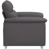 Sofa-kėdė, pilka, 100x81x84 cm, dirbtinė oda
