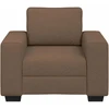 Sofa-kėdė, ruda, 100x77x82 cm, audinys