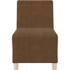 Modulinis sofa vienetas be rankų 2 pcs Ruda 55 x 74 x 82 cm