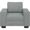 Sofa-kėdė, šviesiai pilka, 100x77x82 cm, audinys