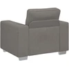 Sofa-kėdė, šviesiai pilka, 100x77x82 cm, velvetas, audinys