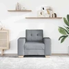 Sofa-kėdė, šviesiai pilka, 100x78x80 cm, audinys