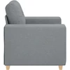 Sofa-kėdė, šviesiai pilka, 100x78x80 cm, audinys