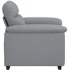 Sofa-kėdė, šviesiai pilka, 100x81x84 cm, audinys