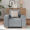 Sofa-kėdė, šviesiai pilka, 100x78x84 cm, audinys