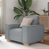 Sofa-kėdė, šviesiai pilka, 100x78x84 cm, audinys