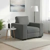 Sofa-kėdė, tamsiai pilka, 100x77x82 cm, audinys