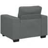 Sofa-kėdė, tamsiai pilka, 100x77x82 cm, audinys