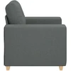 Sofa-kėdė, tamsiai pilka, 100x78x80 cm, audinys