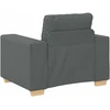 Sofa-kėdė, tamsiai pilka, 100x78x80 cm, audinys