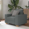 Sofa-kėdė, tamsiai pilka, 100x78x80 cm, audinys