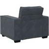 Sofa-kėdė, tamsiai pilka, 100x78x84 cm, aksomas