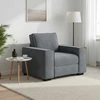 Sofa-kėdė, tamsiai pilka, 100x78x84 cm, aksomas