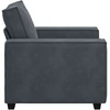 Sofa-kėdė, tamsiai pilka, 100x78x84 cm, aksomas