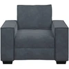 Sofa-kėdė, tamsiai pilka, 100x78x84 cm, aksomas