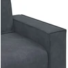 Sofa-kėdė, tamsiai pilka, 100x78x84 cm, aksomas