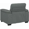 Sofa-kėdė, tamsiai pilka, 100x81x84 cm, audinys