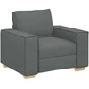 Sofa-kėdė, tamsiai pilka, 100x78x84 cm, audinys
