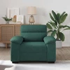Sofa-kėdė, tamsiai žalia, 100x81x84 cm, audinys