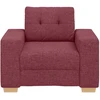 Sofa-kėdė, vyno raudonumo, 100x78x80cm, audinys
