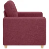 Sofa-kėdė, vyno raudonumo, 100x78x80cm, audinys