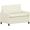 Sofa 2 vietos Kreminė 126 x 81 x 87,5 cm Audinys