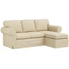 Sofa Kreminė 195 x 138 x 80 cm audinys