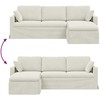 Sofa Kreminė 228 x 134 x 80 cm Aksomas