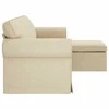 Sofa Kreminė 215 x 138 x 80 cm audinys