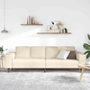 Sofa Kreminė 250 x 77 x 76 cm Kordūrinis audinys