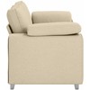Dvivietė sofa Kreminė 180 cm audinys
