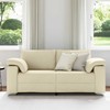 Dvivietė sofa Kreminė 180 cm audinys