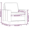 Sofa Krėslas, rožinės spalvos, 60cm, aksomas
