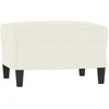 Sofa Krėslas su pakoja, kreminės spalvos, 60cm, aksomas
