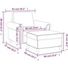 Sofa Krėslas su pakoja, kreminės spalvos, 60cm, aksomas