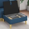 Sofa Sofos pufas su saugojimo funkcija Mėlyna Audinys