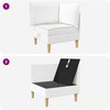 Sofa su saugojimu Audinys