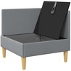 Sofa su saugojimu Audinys