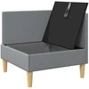 Sofa su saugojimu Audinys