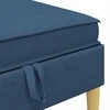 Sofa Sofos pufas su saugojimo funkcija Mėlyna Audinys