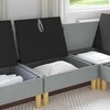 Sofa su saugojimu Audinys