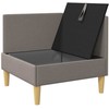 Sofa su saugojimu Audinys