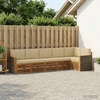 Sofa Lauko sofos komplektas 5 vnt. Natūrali