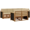 Sofa Lauko sofos komplektas 6 vnt. Natūrali