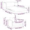 Sofa lova Tamsiai žalia 124 x 71 x 78 cm audinys