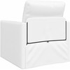 Sofa lova 60cm Balta Dirbtinė Oda