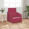 Sofa lova Vyno raudona 65 x 80 x 83 cm Aksomas