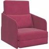 Sofa lova Vyno raudona 65 x 80 x 83 cm Aksomas