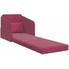Sofa lova Vyno raudona 65 x 80 x 83 cm Aksomas