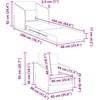 Sofa lova Kreminė 65 x 80 x 83 cm Aksomas
